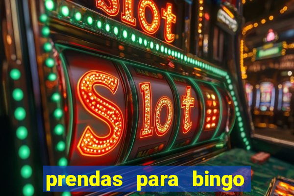 prendas para bingo de natal